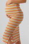 Mamalicious gestreepte zwangerschapsrok MLOHANA multi Dames Katoen Streep XL - Thumbnail 2