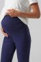 Mamalicious high waist flared broek MLAYIA donkerblauw Dames Viscose XL - Thumbnail 2