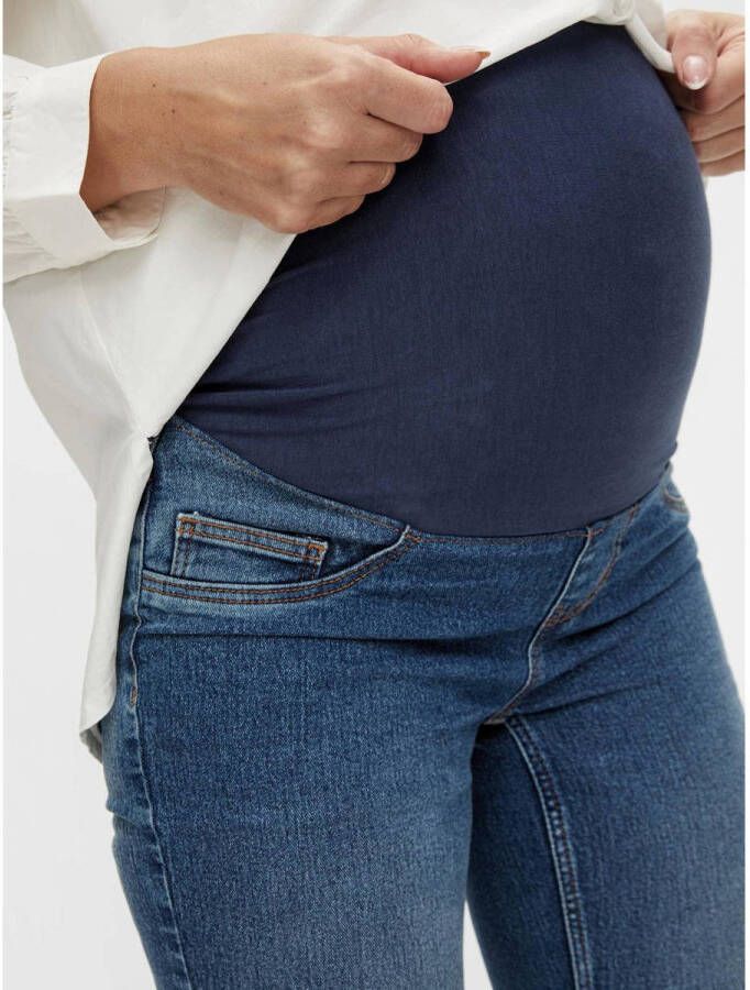 MAMALICIOUS low waist skinny zwangerschaps jegging MLAMY medium blue denim