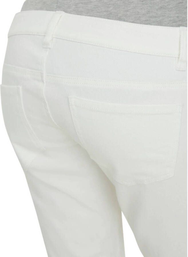 MAMALICIOUS slim fit zwangerschapsjeans wit