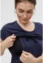 Mamalicious zwangerschaps- en voedingsjurk MLALISON met ceintuur donkerblauw Dames Viscose Ronde hals XL - Thumbnail 4
