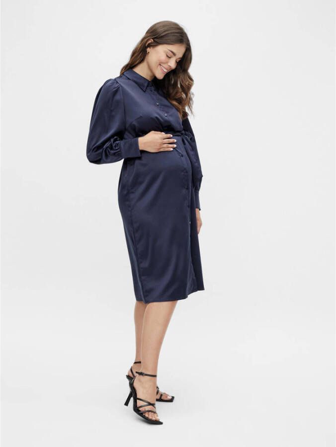 MAMALICIOUS zwangerschaps- en voedingsjurk MLCALYPSO donkerblauw