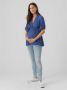 Mamalicious zwangerschaps- en voedingstop MLFELICIA met all over print blauw Dames Viscose (duurzaam materiaal) V-hals M - Thumbnail 2