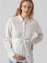 Mamalicious zwangerschapsblouse MLLETICIA met ceintuur wit Dames Katoen Klassieke kraag M - Thumbnail 2
