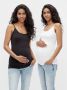 Mamalicious Zwangerschapstop in een set van 2 stuks model 'heal strap top doppelpack' - Thumbnail 4