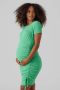 Mamalicious zwangerschapsjurk MLDALMA groen Dames Katoen Ronde hals Effen XL - Thumbnail 3