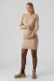 Mamalicious zwangerschapsjurk MLNEWANNE van gerecycled polyester zand Beige XL - Thumbnail 4