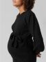 Mamalicious zwangerschapsjurk MLNEWANNE zwart Dames Gerecycled dons (duurzaam) Ronde hals S - Thumbnail 2
