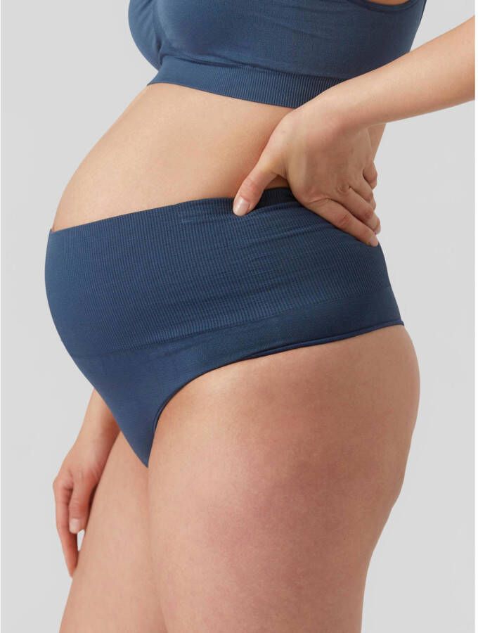 MAMALICIOUS zwangerschapsstring MLILJA (set van 2) blauw zwart