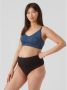 Mamalicious zwangerschapsstring MLILJA (set van 2) blauw zwart Dames Polyamide L XL - Thumbnail 3