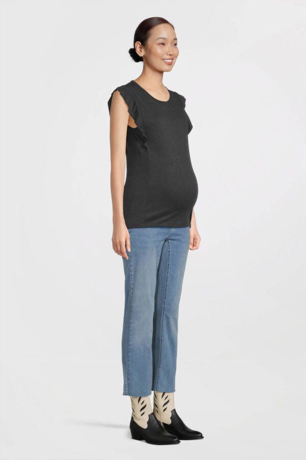 Mamalicious zwangerschapstop MLLOTTIE zwart Dames Polyester Ronde hals XL - Foto 2
