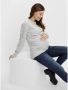 Mamalicious zwangerschapstrui MLNEWANNE van gerecycled polyester grijs melange Dames Gerecycled polyester (duurzaam) Ronde hals XL - Thumbnail 4