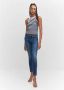 Mango low waist skinny jeans Pushup medium blue denim - Thumbnail 2