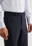 Mango Man slim fit pantalon met wol donkerblauw - Thumbnail 2