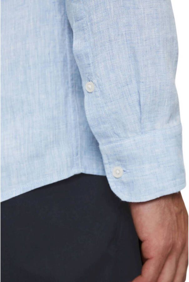 Marc O'Polo linnen regular fit overhemd multi angels wings