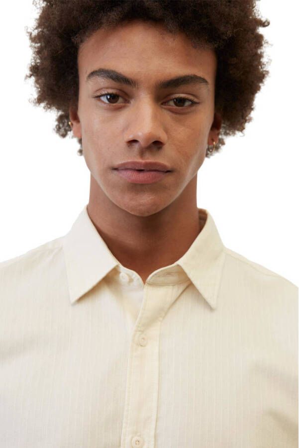 Marc O'Polo regular fit overshirt 133 linen white