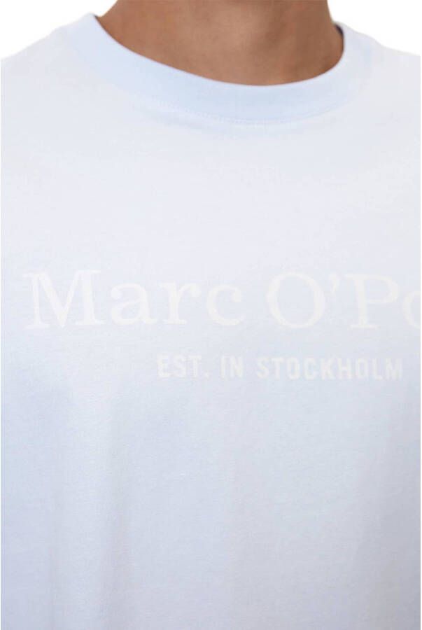 Marc O'Polo regular fit T-shirt met logo airblue