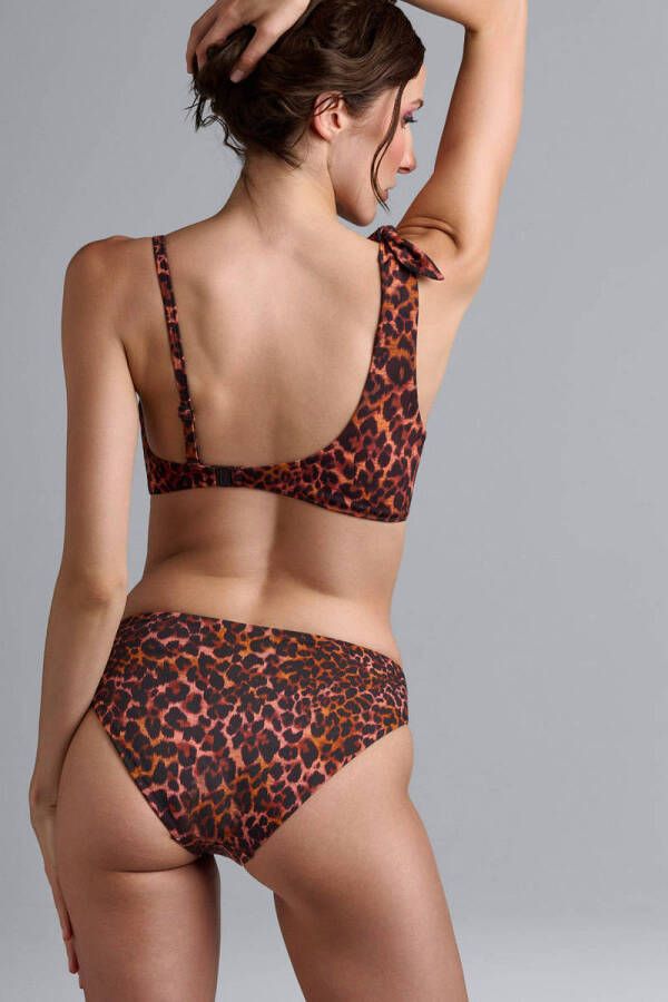 marlies dekkers bikinibroekje Jungle Diva donkerbruin oranje