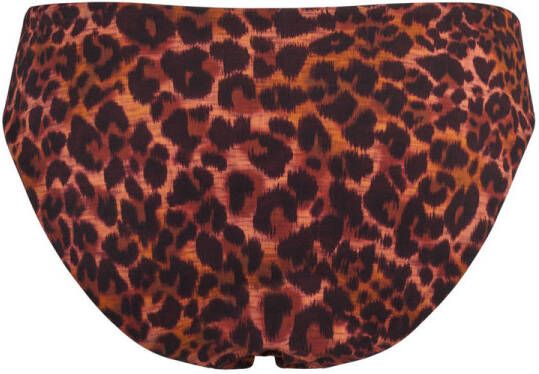 marlies dekkers bikinibroekje Jungle Diva donkerbruin oranje