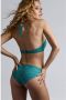 Marlies Dekkers oceana plunge balconette bikini top wired padded lagoon blue and green - Thumbnail 4