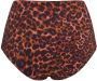 Marlies dekkers high waist bikinibroekje Jungle Diva donkerbruin oranje - Thumbnail 4