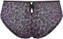 Marlies Dekkers peekaboo 8 cm brazilian slip black purple leopard - Thumbnail 2