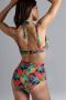 Marlies dekkers Swim high waist bikinibroekje Hula haka rood oranje donkerblauw - Thumbnail 3