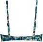 Marlies Dekkers lotus plunge balconette bikini top wired padded blue and green dye - Thumbnail 3