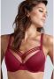 Marlies Dekkers dame de paris plunge bh wired padded bordeaux and fuchsia - Thumbnail 3