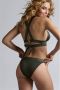Marlies Dekkers cache coeur bralette bikini top unwired padded seaweed green - Thumbnail 3