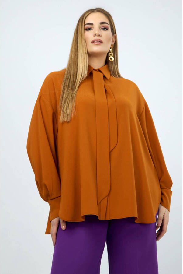 Mat Fashion blouse oranje - Foto 3