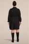 Mat Fashion jurk met ceintuur zwart - Thumbnail 3