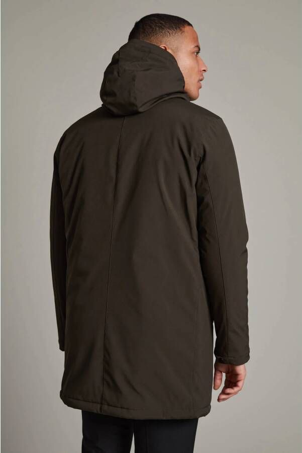 Matinique jas MAdeston van gerecycled polyester dark olive