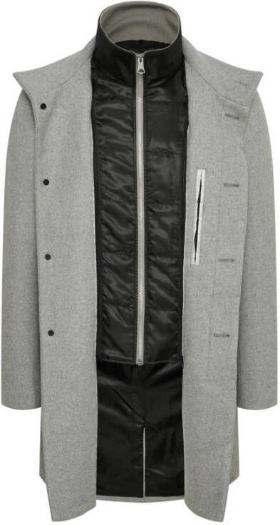 Matinique jas Harvey met wol light grey melange
