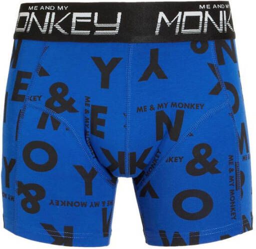 Me & My Monkey boxershort set van 2 army blauw