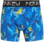Me & My Monkey boxershort set van 2 kobalt Blauw Jongens Stretchkatoen 104 - Thumbnail 2
