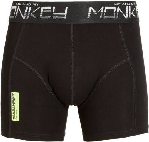 Me & My Monkey boxershort set van 3 blauw zwart donkerblauw