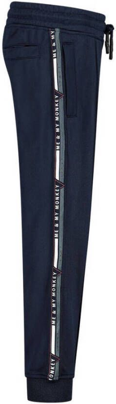 Me & My Monkey regular fit joggingbroek donkerblauw