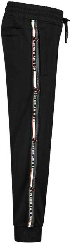 Me & My Monkey regular fit joggingbroek zwart