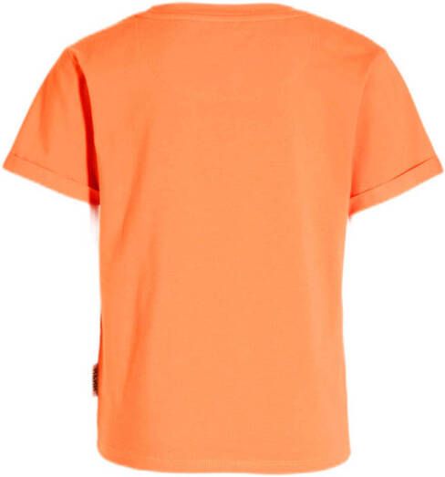 Me & My Monkey T-shirt Marjella met printopdruk oranje
