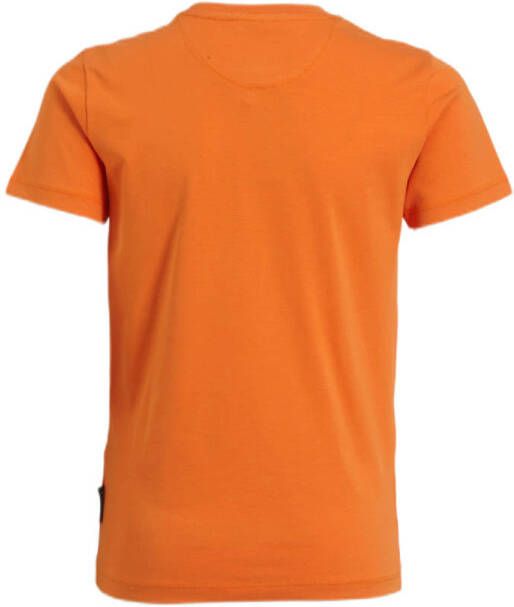 Me & My Monkey T-shirt Mika met printopdruk oranje