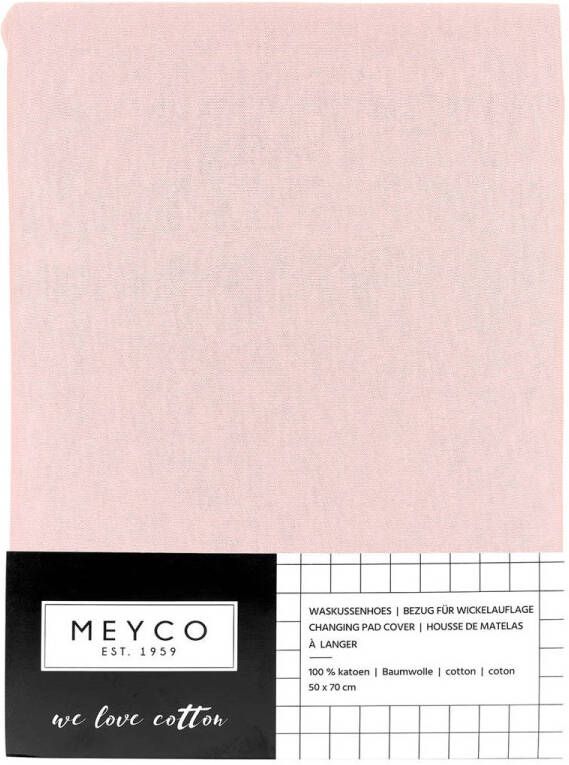 Meyco aankleedkussenhoes Basic jersey lichtroze