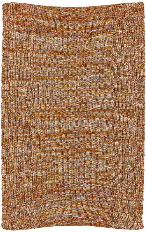 Meyco aankleedkussenhoes Block mixed okergeel camel