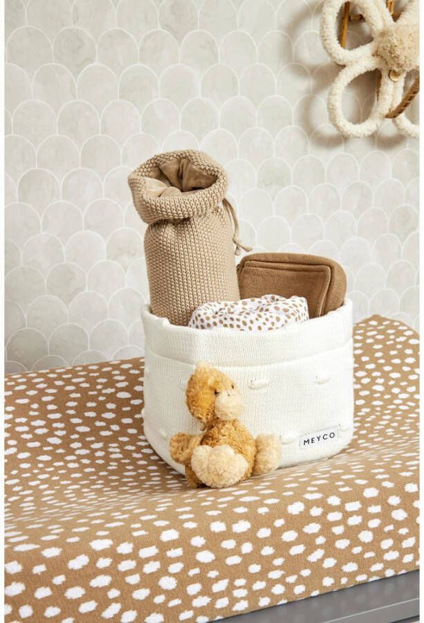 Meyco aankleedkussenhoes Cheetah taupe