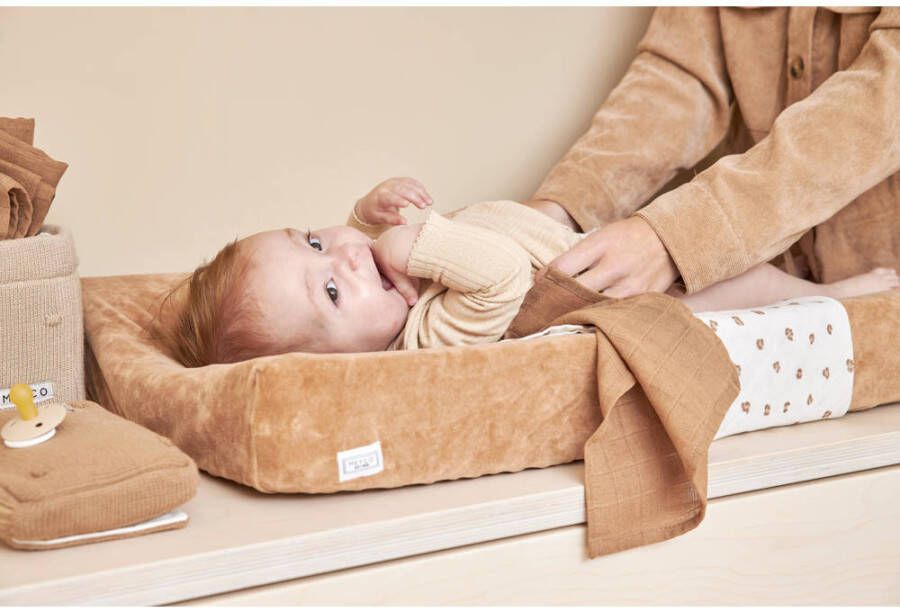 Meyco aankleedkussenhoes Velvet 50x70 cm Toffee