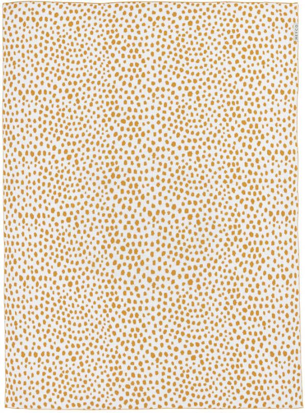 Meyco baby ledikantdeken Cheetah 100x150 cm honey gold