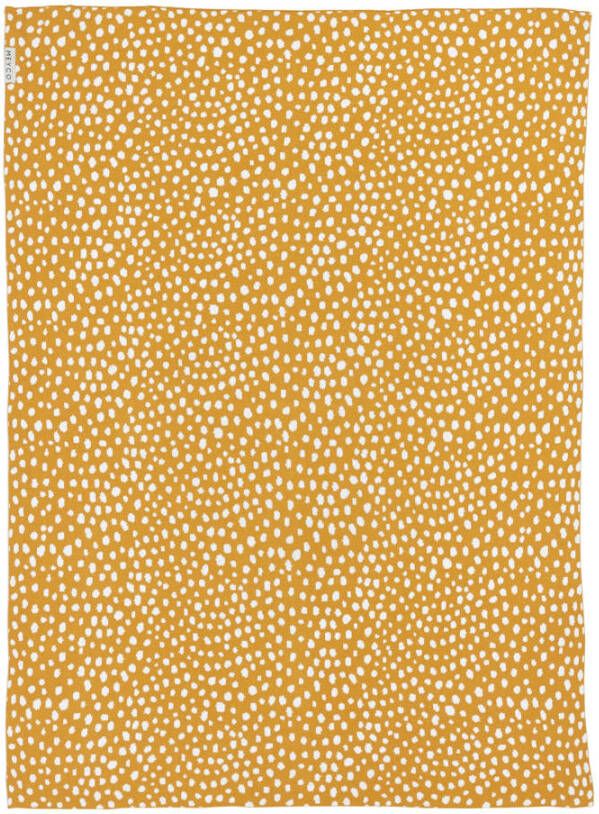 Meyco baby ledikantdeken Cheetah 100x150 cm honey gold