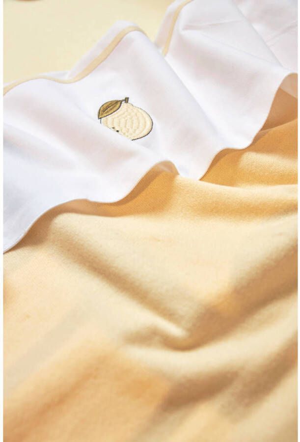 Meyco baby ledikantdeken Knit basic 100x150 cm soft yellow