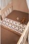 Meyco baby ledikantlaken Ikat Uni 100x150 cm set van 2 Sand Toffee Babylaken Bruin - Thumbnail 3
