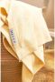 Meyco baby wiegdeken Knit basic 75x100 cm soft yellow Babydeken Geel Effen - Thumbnail 3